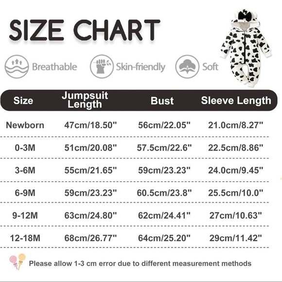 Baby Cow Costume 0-3m - Picture 4 of 4